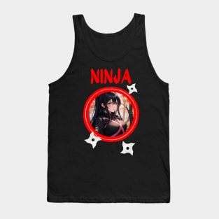 Ninja Target Love Cute Anime Girl Tank Top